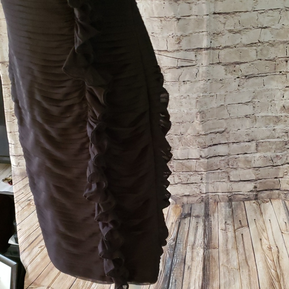 Calvin Klein ruffled side strapless dress - Picture 5 of 7